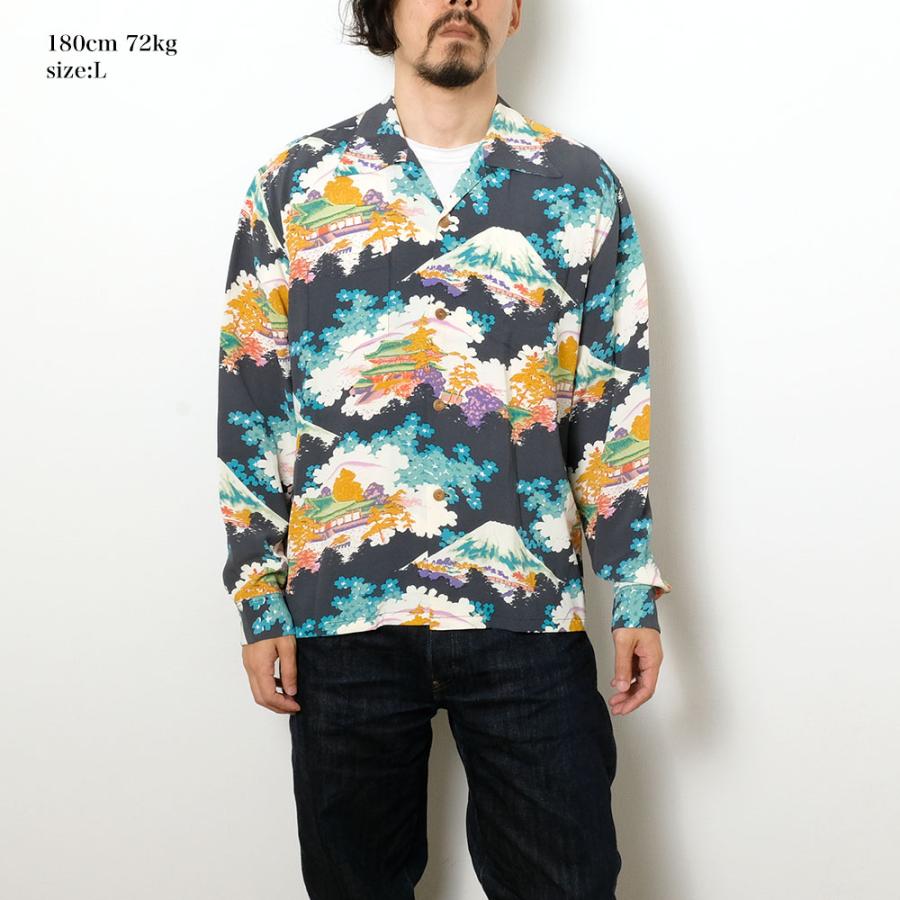 SUN SURF サンサーフ アロハシャツ SS39618LS 長袖 レーヨン