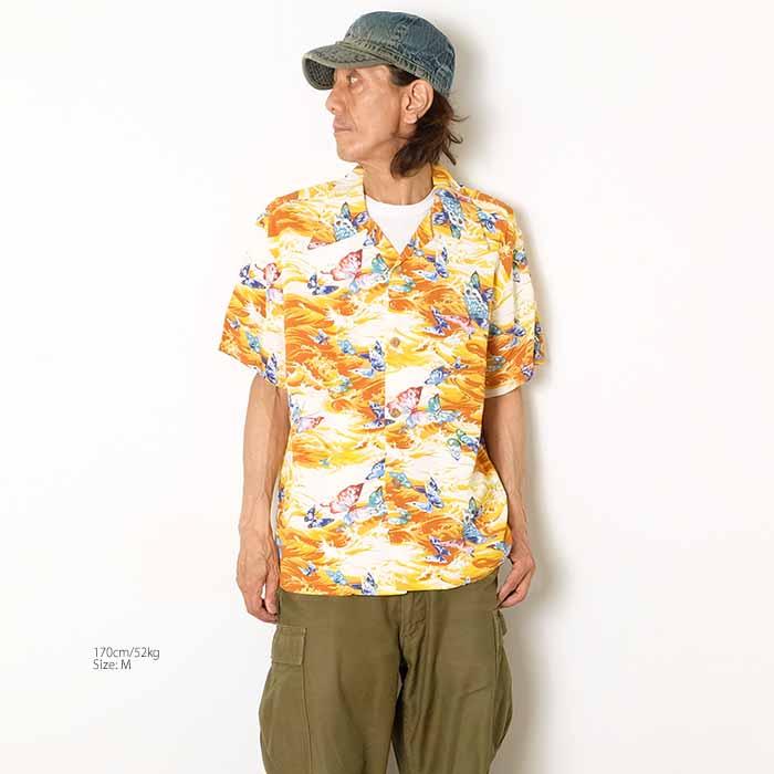 SUN SURF サンサーフ アロハシャツ SS39627 半袖 レーヨン ハワイアン