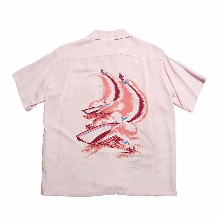 SUN SURF アロハシャツ XL ピンク SUN SURF サンサーフ アロハシャツ SS39630 半袖 レーヨン ハワイアン
