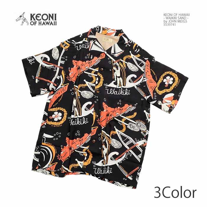 SUN SURF KEONI OF HAWAII アロハシャツ 黒　M品番 SUN SURF サンサーフ KEONI OF HAWAII ケオニ オブ ハワイ SS39741