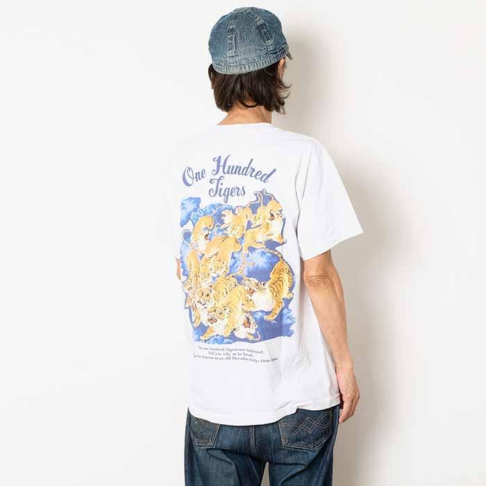 SUN SURF サンサーフ SS79162 Tシャツ 半袖 プリント 百虎 メンズ