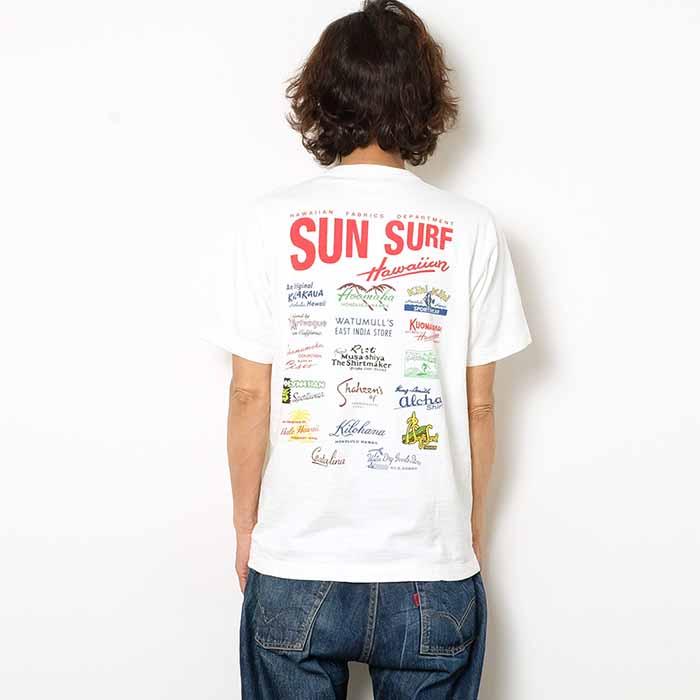 SUN SURF サンサーフ SS79183 Tシャツ 半袖 プリント ブランドロゴ