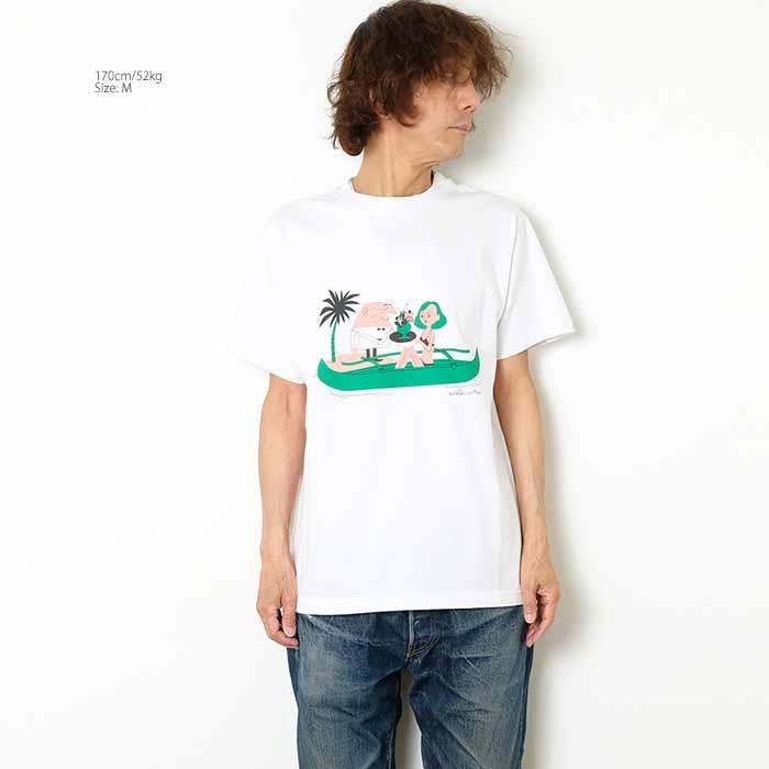SURFER Tシャツ 半袖 SUN SURF サンサーフ SS79384 Tシャツ by 柳原良平 ムーキーサトウ