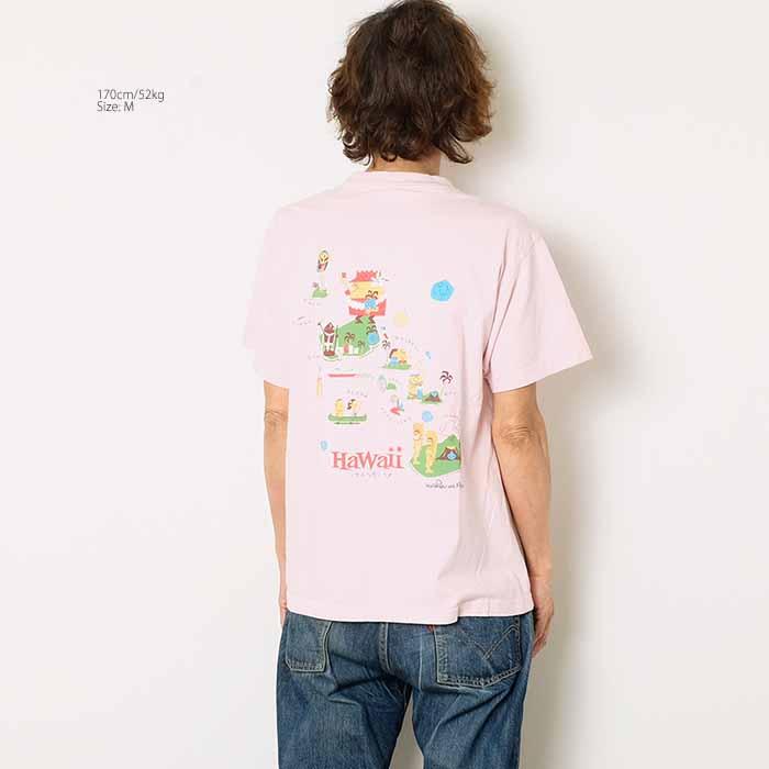 サンサーフ SUN SURF SS79385 Tシャツ by 柳原良平 ムーキーサトウ 半袖 プリント - HAWAII MAP - メンズ | ヒノヤ｜hinoya-ameyoko｜04