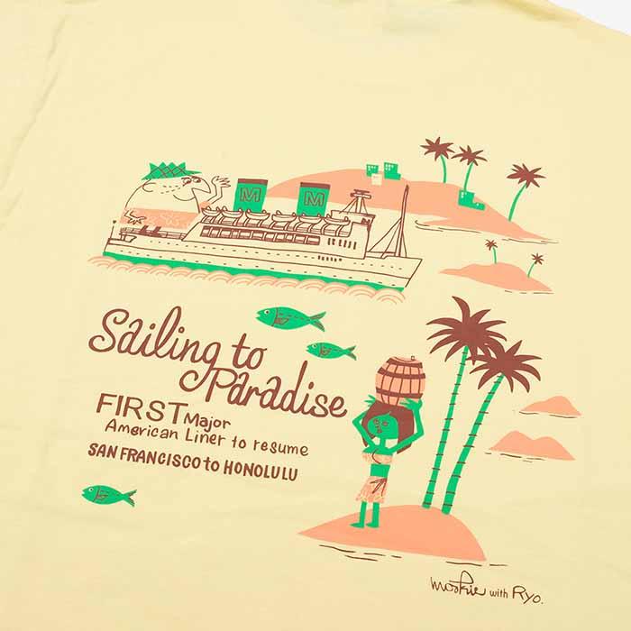 サンサーフ SUN SURF SS79386 Tシャツ by 柳原良平 ムーキーサトウ 半袖 プリント - SAILING TO PARADISE - メンズ | ヒノヤ｜hinoya-ameyoko｜13