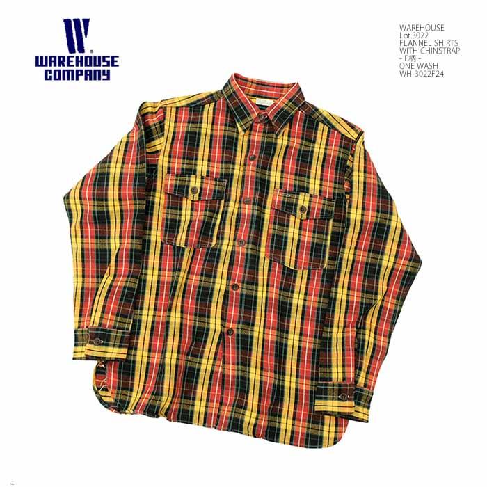WAREHOUSE ウエアハウス WH-3022F24 Lot.3022 ネルシャツ WAREHOUSE ウエアハウス WH-3022F24 Lot.3022 ネルシャツ