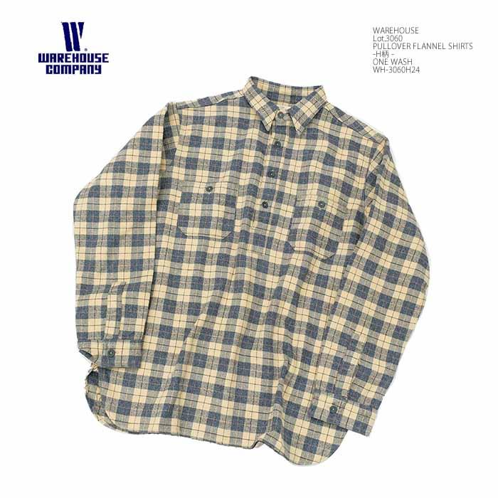 WAREHOUSE ウエアハウス WH-3060H24 Lot.3060 ネルシャツ WAREHOUSE ウエアハウス WH-3060H24 Lot.3060 ネルシャツ