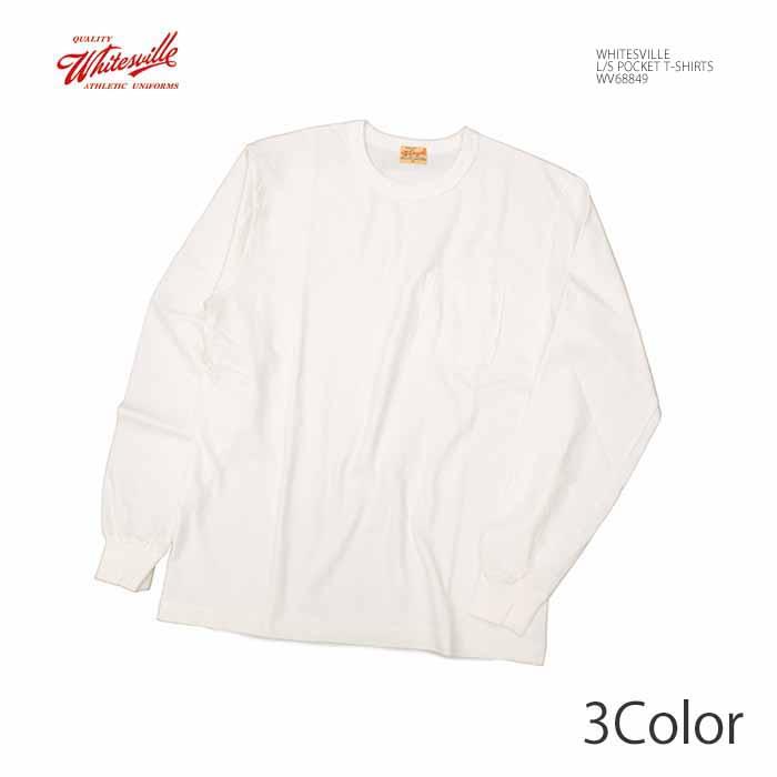 WHITESVILLE ホワイツビル WV68849 長袖ポケット Tシャツ メンズ 