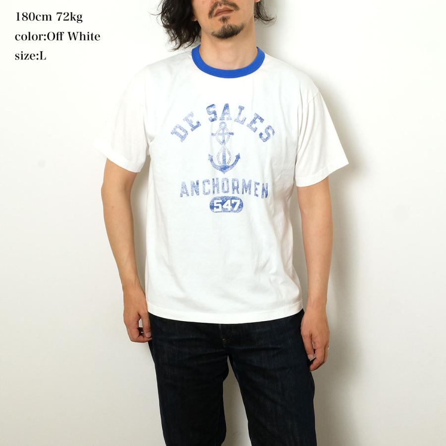 WHITESVILLE ホワイツビル WV79686 半袖 リンガーTシャツ プリント