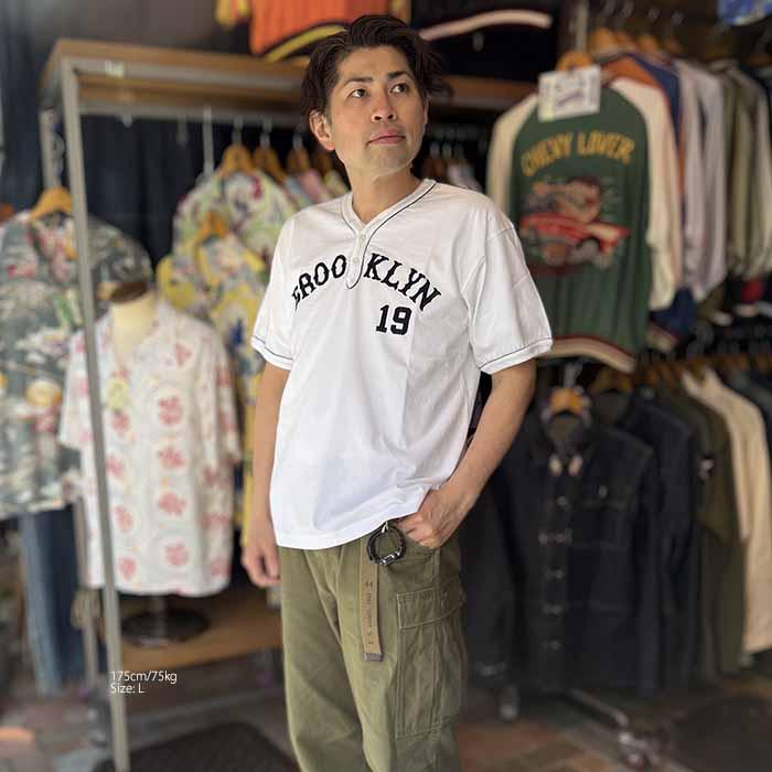 WHITESVILLE ホワイツビル WV79687 半袖 ヘンリーネックTシャツ