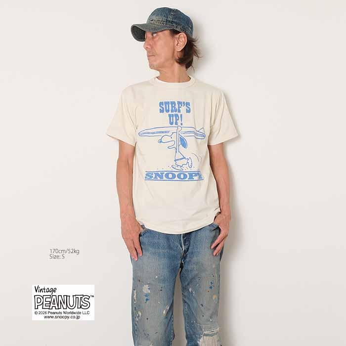 ウエアハウス　ピーナッツ　スヌーピーコラボTシャツ　サイズS WAREHOUSE（ウエアハウス） X ピーナッツ WAREHOUSE X PEANUTS YP126S