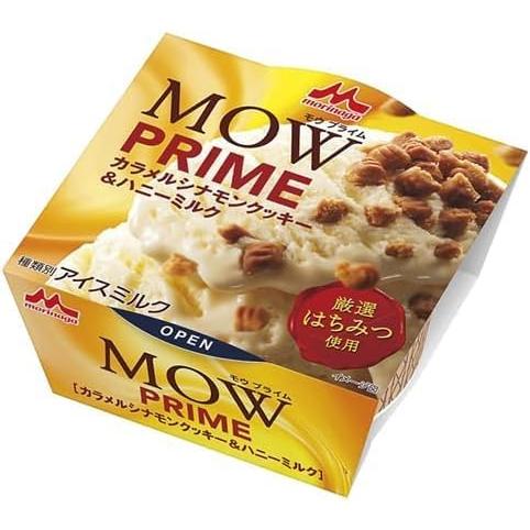森永乳業 MOW PRIME カラメルシナモンクッキー&ハニーミルク105ml×18個