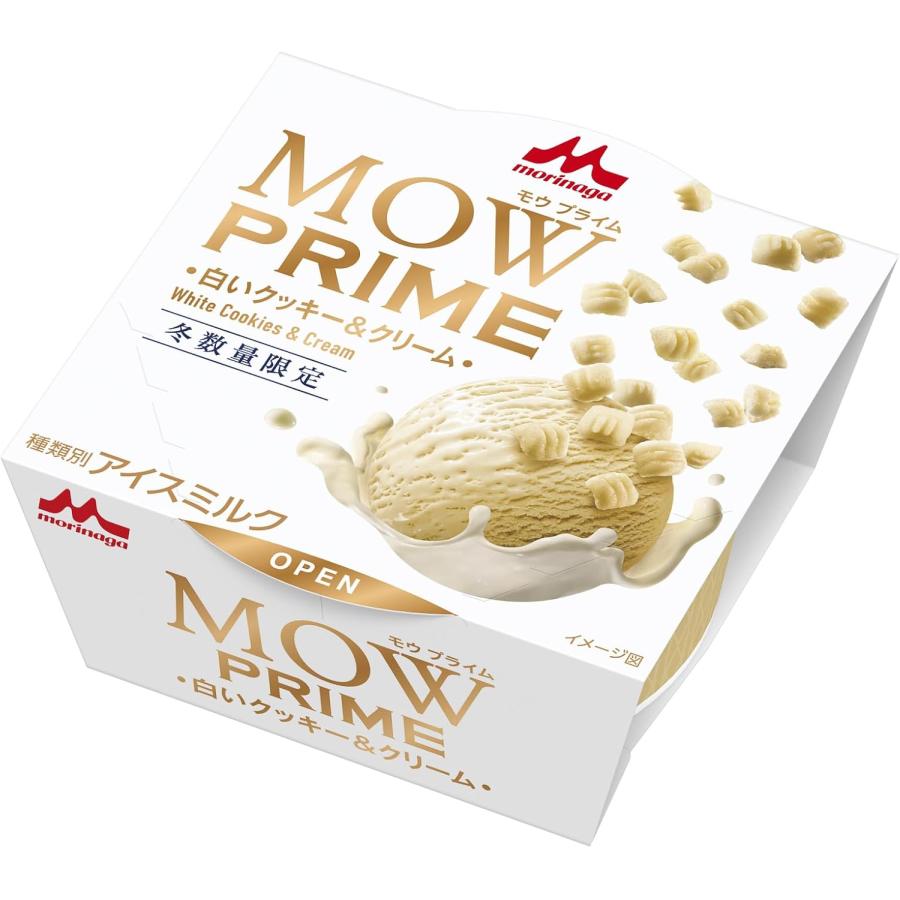 森永乳業 MOWプライム 白いクッキー&クリーム 105ml×18個 : ひのや