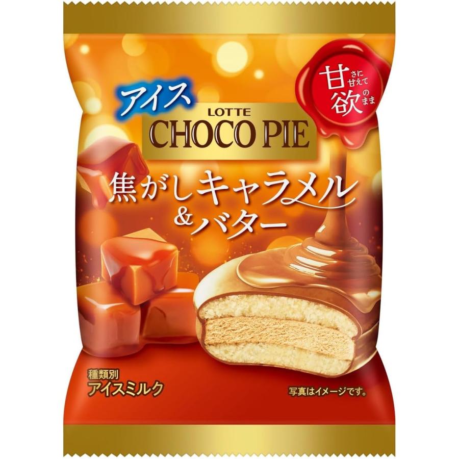 冷凍】チョコパイアイス 甘欲の焦がしキャラメル&バター50ml×24個 ろっ