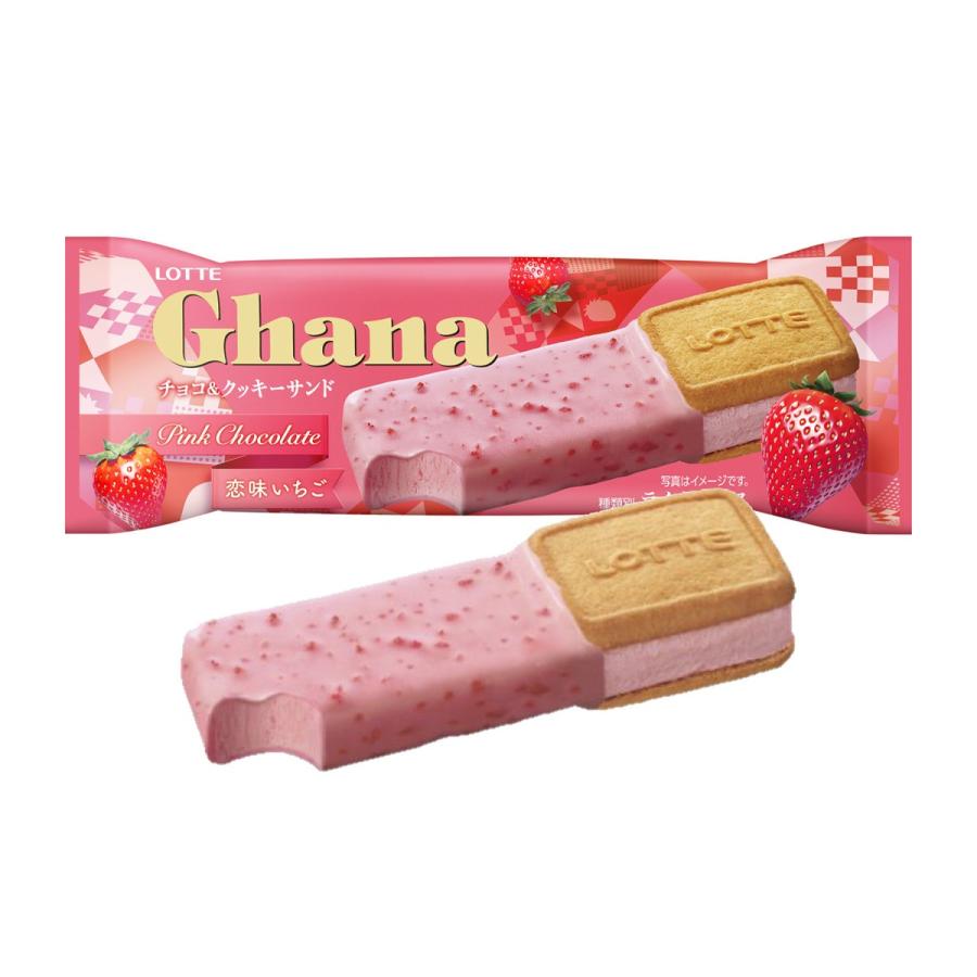 送料無料 ロッテ ガーナ チョコ＆クッキーサンド 恋味いちご24入 rt355ひのや 通販 Yahoo!ショッピング