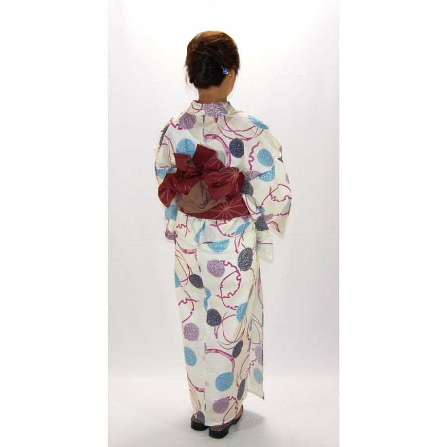 仕立上り浴衣 菊柄生成り プチサイズ〜トールサイズ 身長150cm 仕立上り浴衣 菊柄生成り プチサイズ〜トールサイズ 身長150cm
