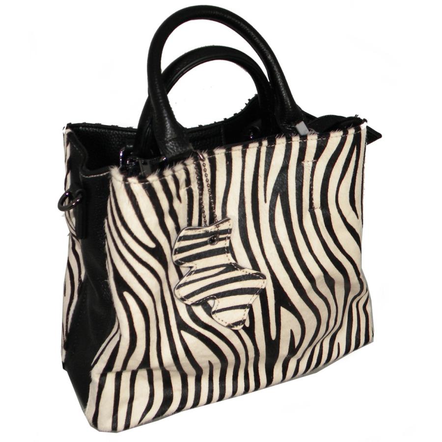 ホースヘアー バッグ 馬毛皮 ゼブラ トート ショルダー Cure