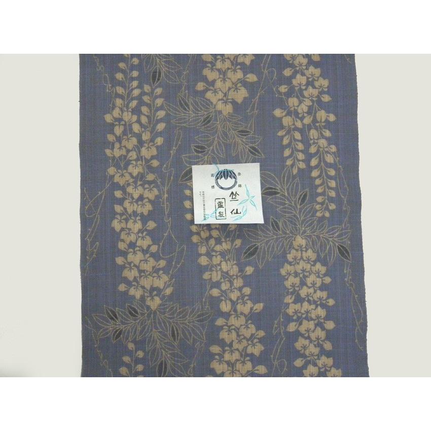 竺仙(ちくせん)奥州小紋 藤2-3010新色 綿つむぎ高級浴衣反物 竺仙(ちくせん)奥州小紋 藤2-3010新色 綿つむぎ高級浴衣反物