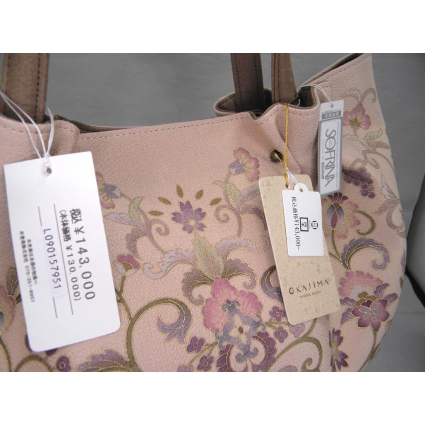 岡重 OKAJIMA 和装用バッグ G ライン3345 手描き友禅バッグ