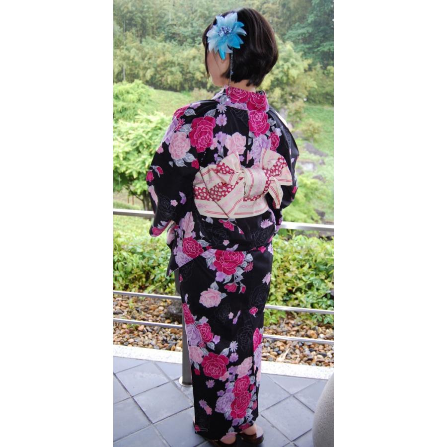 ◆涼し黒地の花浴衣◆◆新品未使用　呉服店購入　浴衣◆清楚上品ゆかた着物 楽天市場】【Prices down2】浴衣 レディース 単品 お仕立て