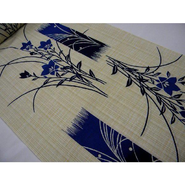 本染浴衣 綿紬 藍菖蒲 注染浴衣反物 : 京都ひのや呉服店 - 通販  