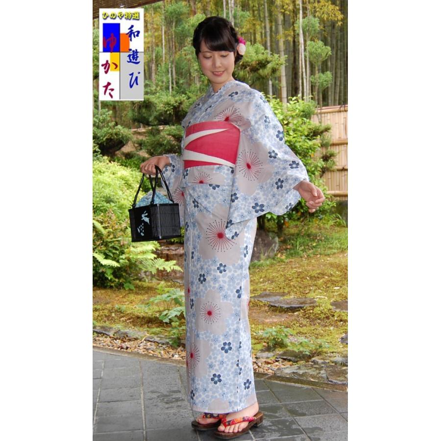 浴衣 仕立て上がり浴衣 桜 綿紅梅 プレタ浴衣 老舗の浴衣 フリーサイズ