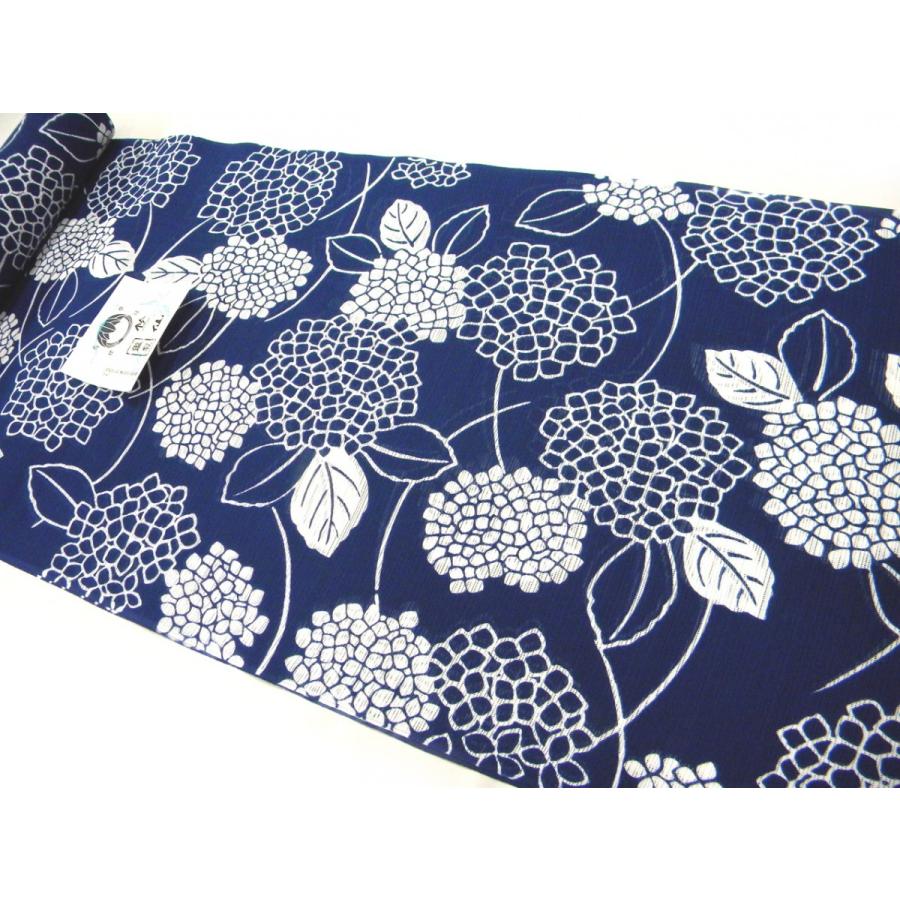 竺仙浴衣反物（ちくせん）綿絽地染注染浴衣 アジサイ29-1112 : 京都