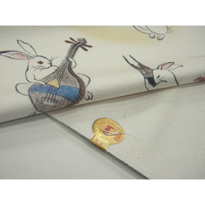 塩瀬　帯　名古屋帯　未使用　手描き　うさぎ　帯締め＋ 楽天市場】【新古品】 名古屋帯 未使用 正絹 九寸 染め帯 塩瀬