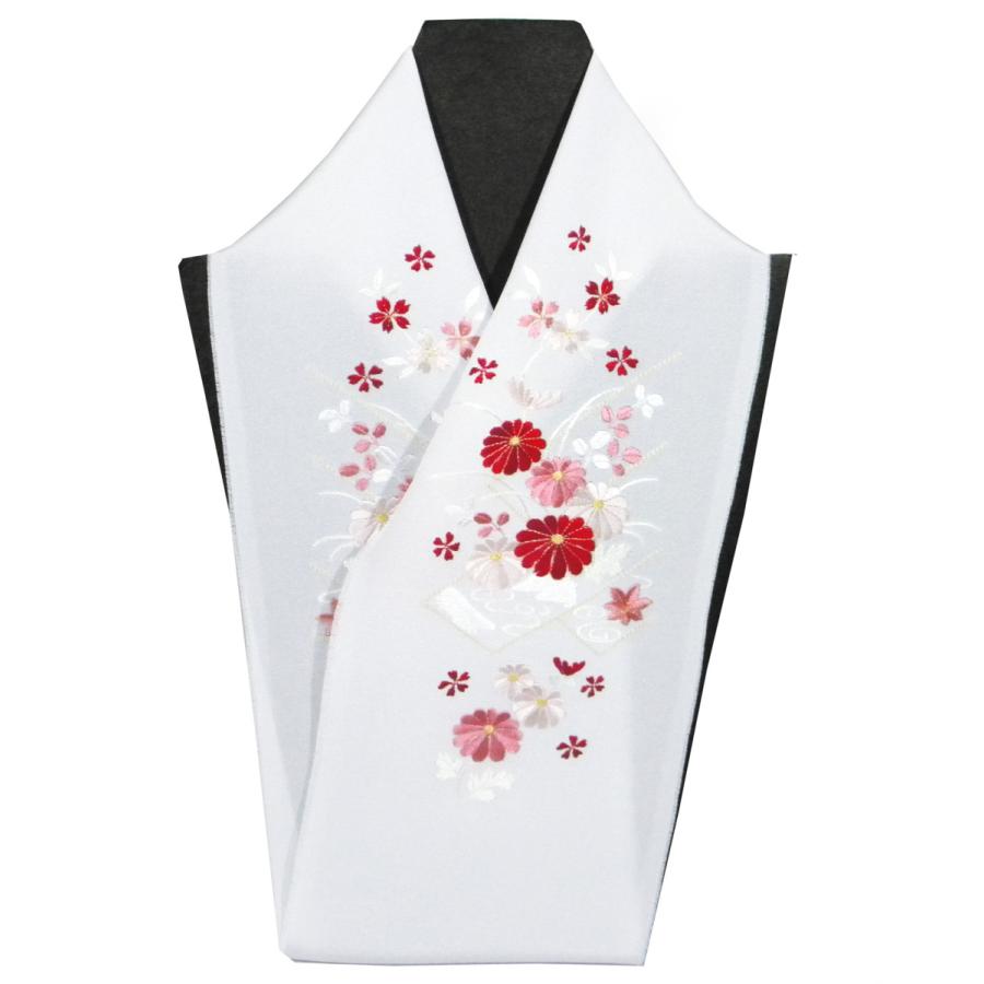 刺繍半襟 絹交織 白地菊花赤 振袖・訪問着用 ししゅう半衿 :3-6eriakakiku:京都ひのや呉服店 - 通販 - Yahoo!ショッピング 刺繍半襟 絹交織 白地菊花赤 振袖・訪問着用 ししゅう半衿 :3-6eriakakiku:京都ひのや呉服店 - 通販 - Yahoo!ショッピング