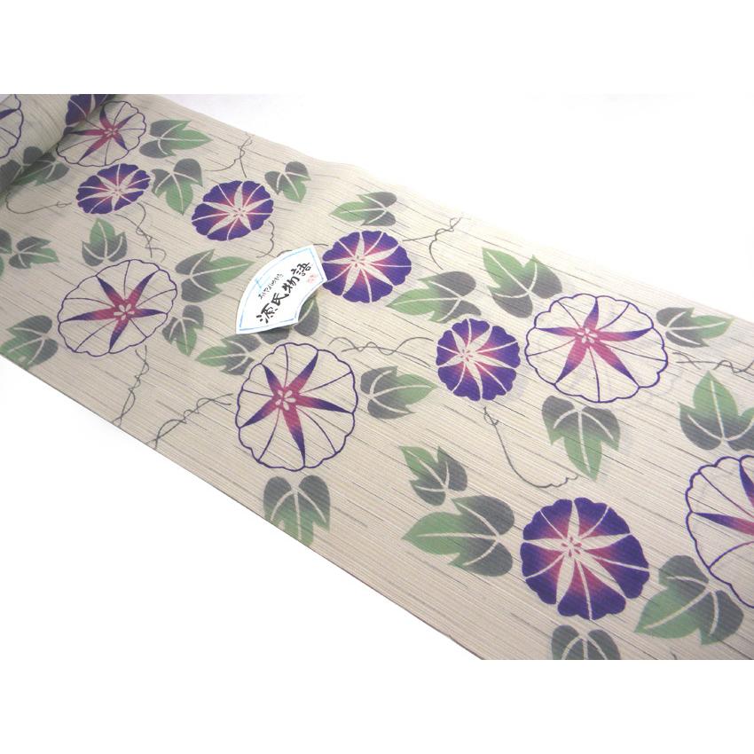 東京本染 浴衣反物 綿麻 さわらび 源氏物語② 20％OFF】 浴衣 反物 未