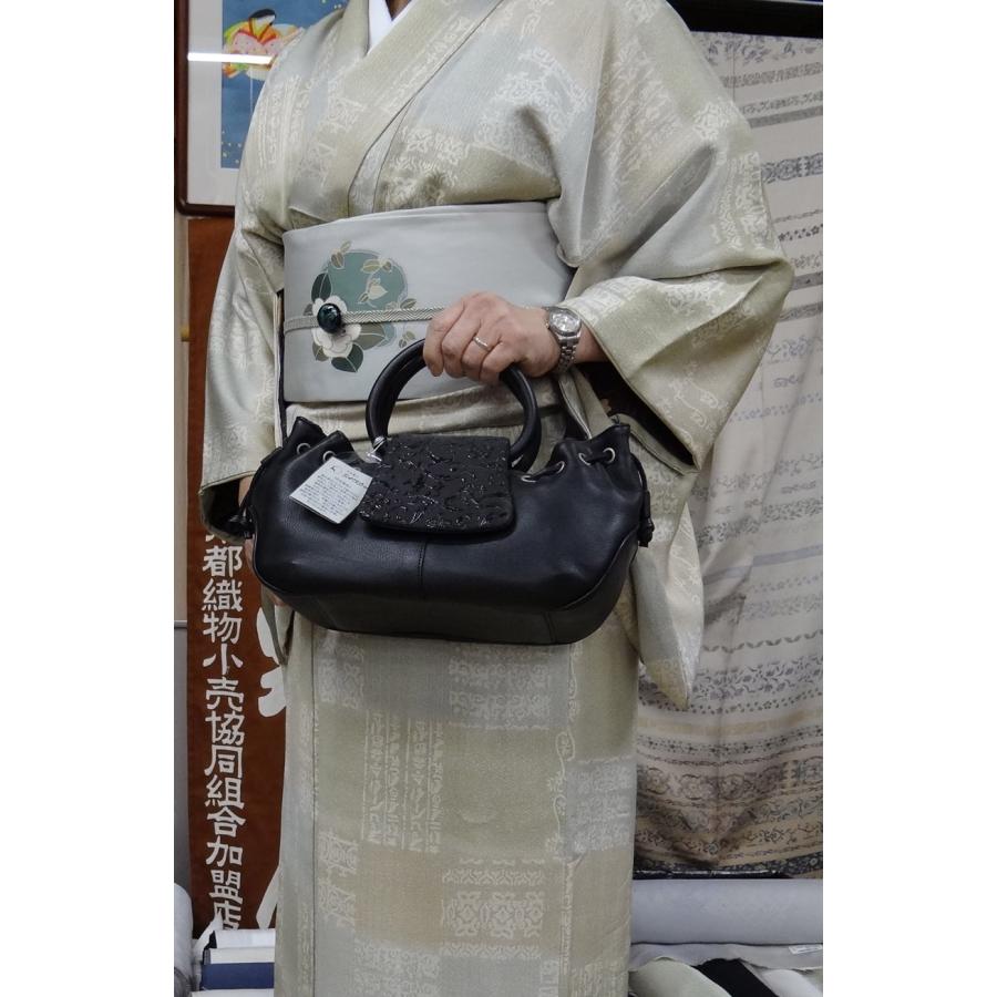 sapori【未使用級】 古都印伝 コトインデン ハンドバッグ 和バック sapori【未使用級】 古都印伝 コトインデン ハンドバッグ 和