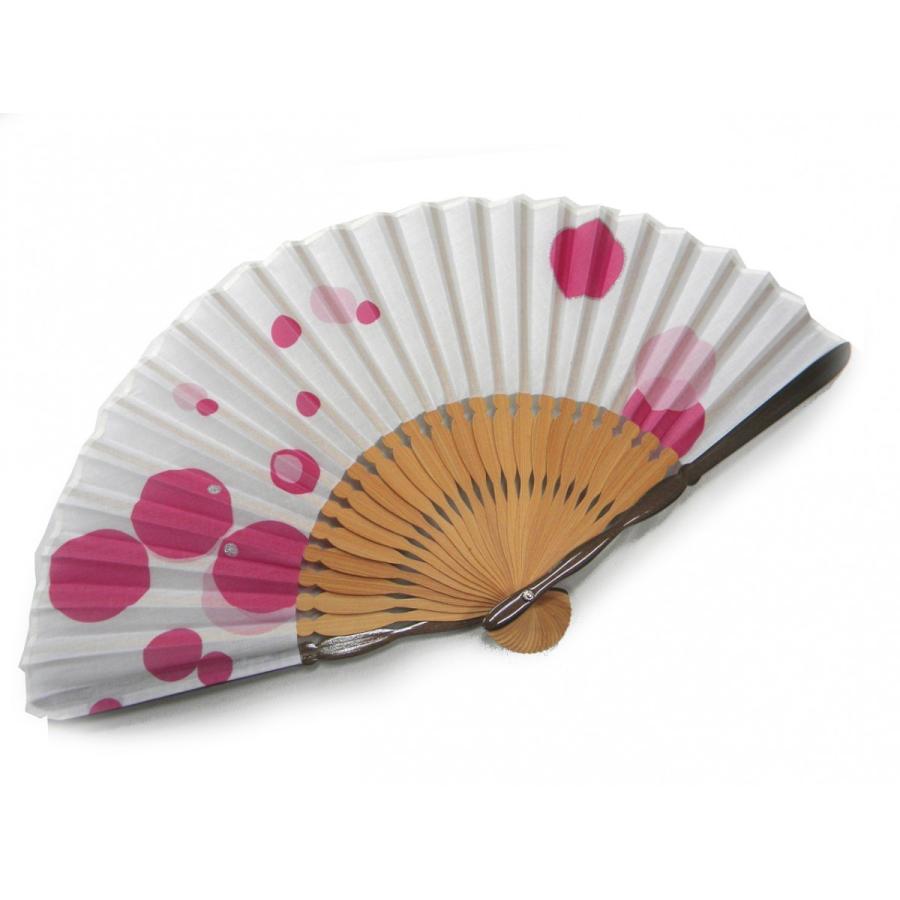 扇子 水玉 ピンク おしゃれ扇子 女性用 母の日ギフト 31 4sensumizupink 京都ひのや呉服店 通販 Yahoo ショッピング