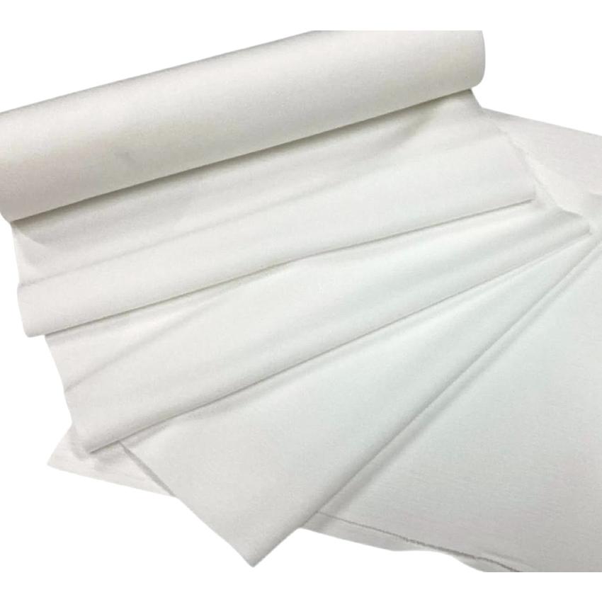 正絹着物切り売り 丹後ちりめん 縦しぼ 楊柳縮緬 白 50cm単位 着物の