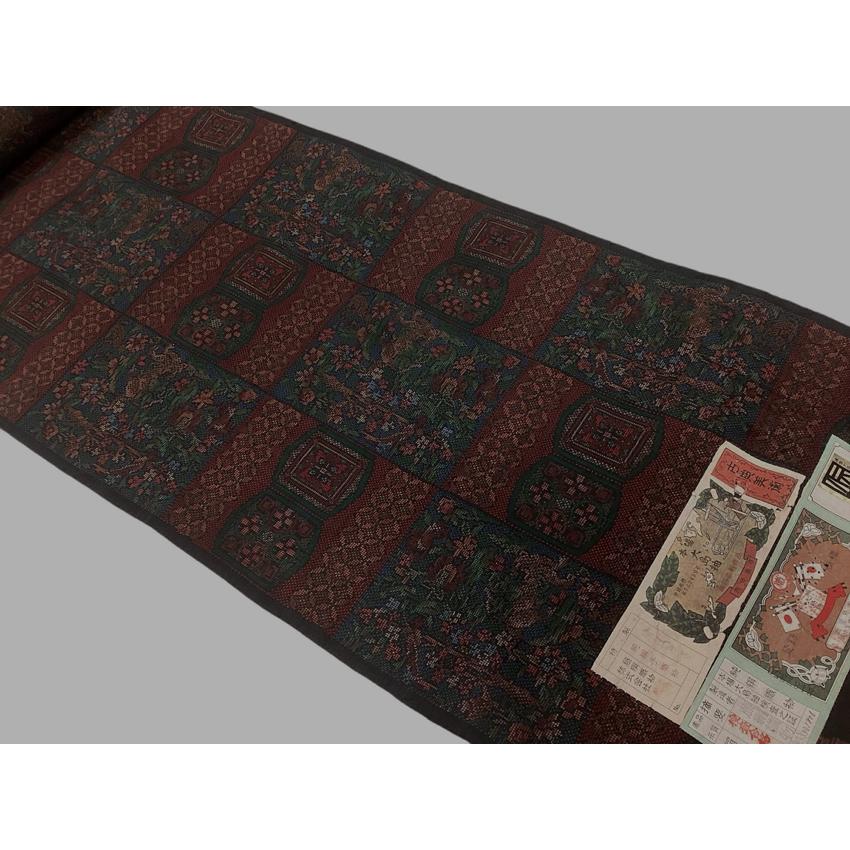 本場大島紬 藤絹織物 大島紬 手絣 縦緯大島紬 反物 都喜ヱ門 (新古品）