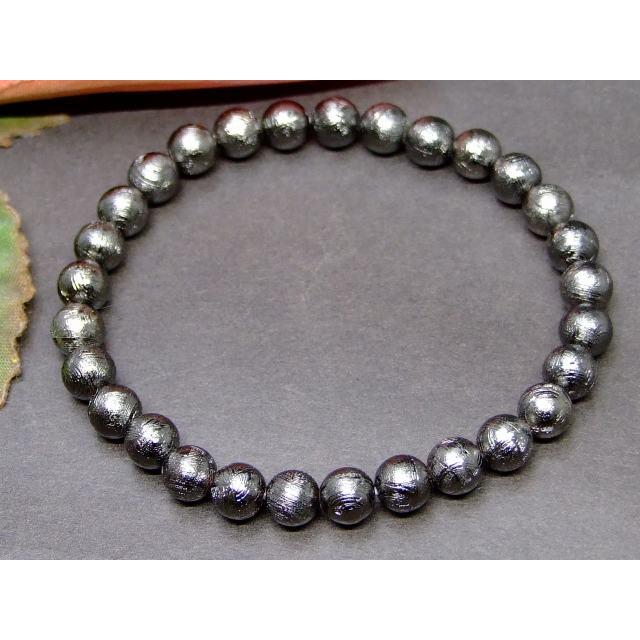 天然石 パワーストーン 23592F 鑑別書付き 6mm 5A ブラック