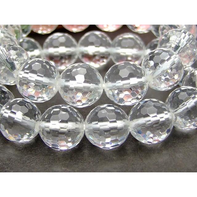 天然石 パワーストーン 25835 12mm カット 水晶 クリスタル