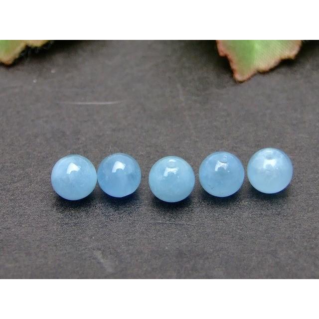 ≪28454≫○1粒売り○5mm 5A アクアマリン○送料無料有○ブラジル産