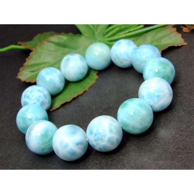 ≪29804≫○16mm AA ラリマー○内径17cm○ブレスレット○ポーチ ≪29804≫○16mm AA ラリマー○内径17cm○ブレスレット○ポーチ