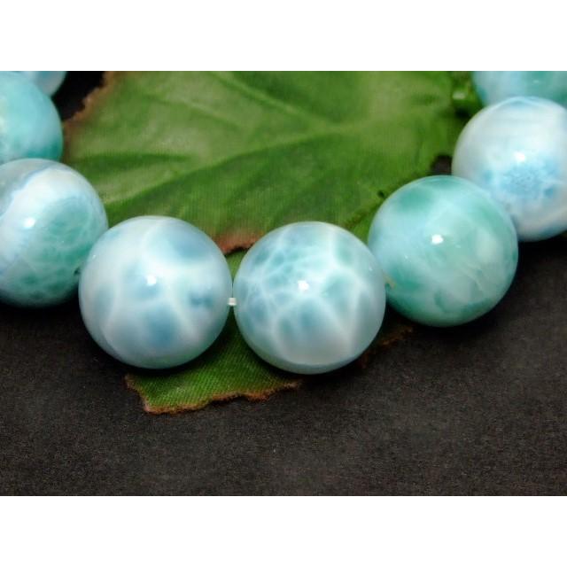 ≪29804≫○16mm AA ラリマー○内径17cm○ブレスレット○ポーチ付き 