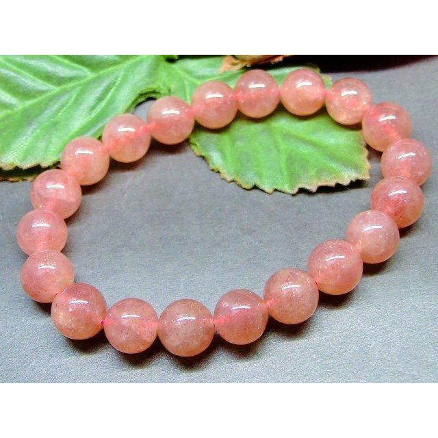 ≪31432C≫送料無料有○ブレスレット○ 10mm A ストロベリークォーツ