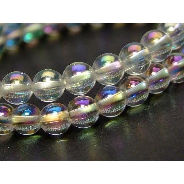 天然石○パワーストーン○ ≪31542E≫ ○6mm○アクアオーラ○AA○水晶 