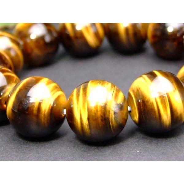 ≪32361E≫○鑑別済・本物保証○16mm○AAA黄虎目石 タイガーアイ