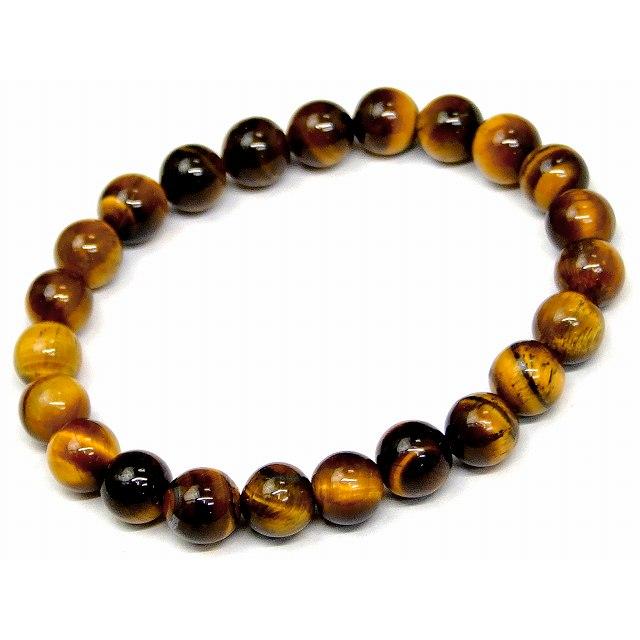 ≪32382≫○8mm○黄虎目石○タイガーアイ○ブレスレット○内径17cm 