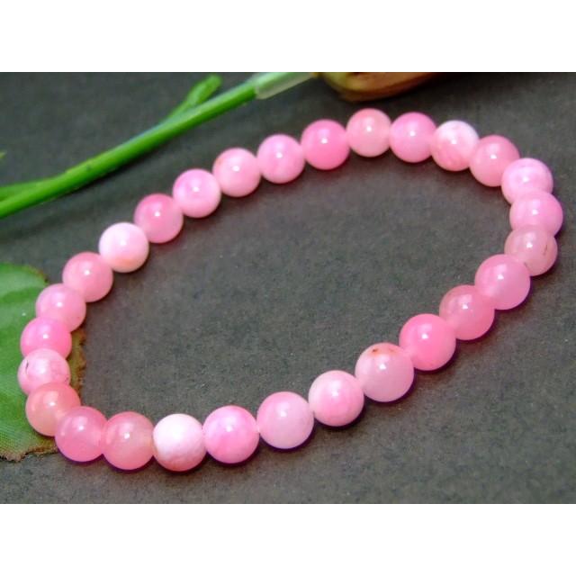 ≪33402≫送料無料有 卸400円 6mm 白ピンク クォーツァイト クォーツ  