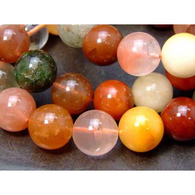 天然石 パワーストーン g3-1524 福禄寿ルチルクォーツ A 13mm〜14mm