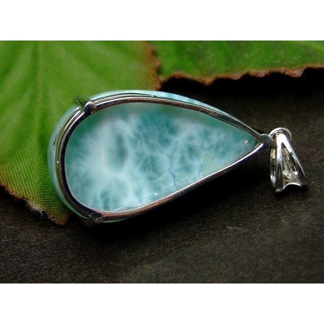 天然石 パワーストーン 53514 高級 5A 16mm×25mm ラリマー ペンダント