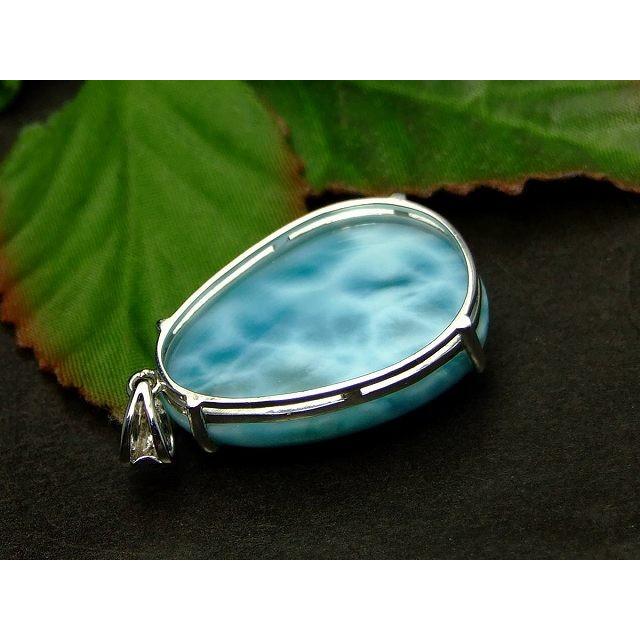 天然石 パワーストーン 53515 高級 5A 19mm×25mm ラリマー ペンダント