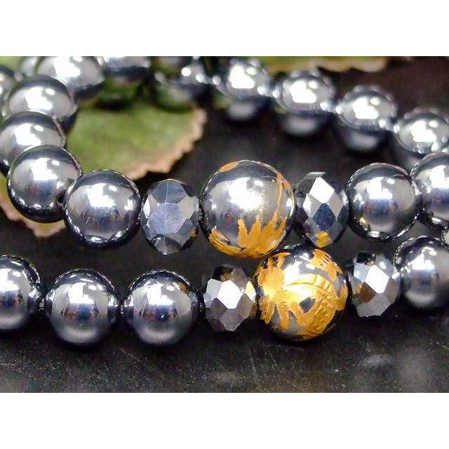 55929 8mm／10mm テラヘルツ 龍彫り 金彫 丸玉 ボタンカット