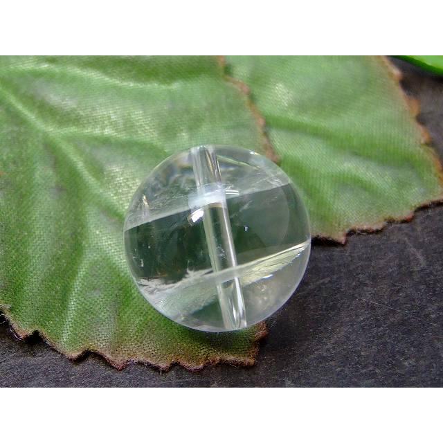 56649 アイリス ホワイトファントム 水晶 クォーツ 虹入り 17mm AAA 1