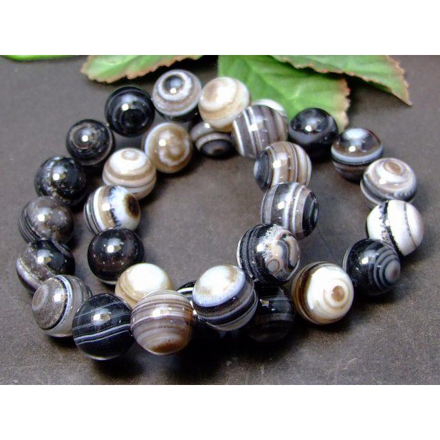 天然石 パワーストーン 57099 チベット 天眼石 14mm 5A ブレスレット